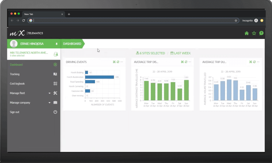 screenshot of MiX Now